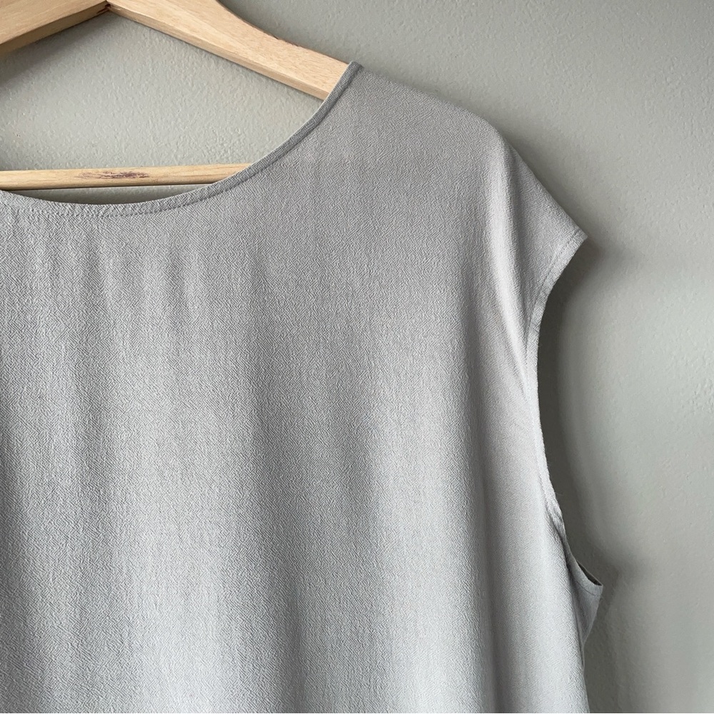 Tiger of Sweden Jeans grey sleeveless blouse medium women's shirt top - Picture 5 of 15